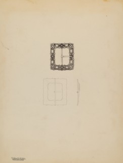 Lady's Shoe Buckle, 1935/1942.
