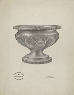 Silver Christening Bowl, 1940.