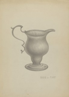 Silver Cream Pitcher, c. 1936.