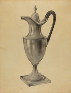 Silver Hot Water Pot, c. 1938.