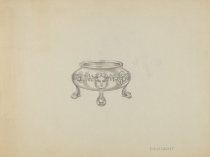Silver Trencher Salt, c. 1936.