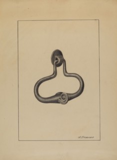 Door Pull and Knocker, c. 1936.