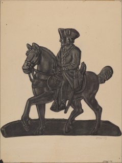 Iron Officer on Horse, c. 1937.