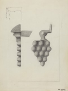 Iron Shutter Fastener, c. 1936.