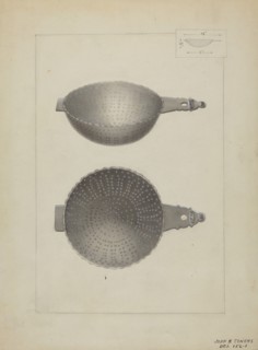 Silver Punch Strainer, c. 1936.