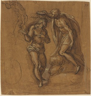 Sketch for a Baptism of Christ.