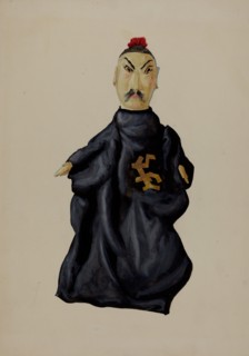 Hand Puppet - Chinaman, c. 1936.