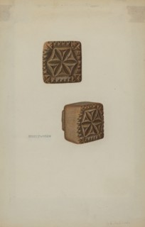 Pa. German Butter Mold, c. 1941.