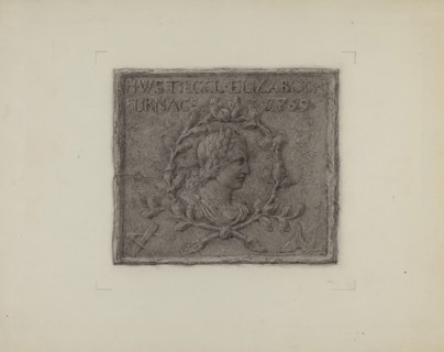 Pa. German Stove Plate, c. 1936.