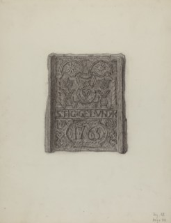 Pa. German Stove Plate, c. 1936.