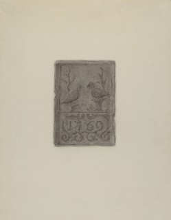 Pa. German Stove Plate, c. 1936.