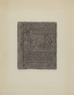 Pa. German Stove Plate, c. 1936.