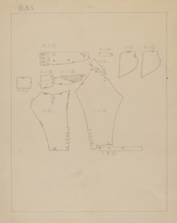 Pattern for Man's Suit, c. 1938.