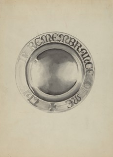 Silver Communion Plate, c. 1936.