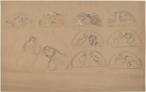 Studies for Lunettes, 1890/1897.