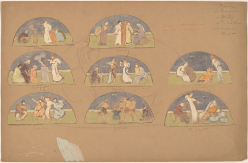 Studies for Lunettes, 1890/1897.