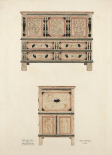 Tulip and Sunflower Chest, 1936.