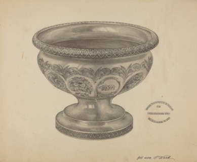 Silver Christening Bowl, c. 1937.