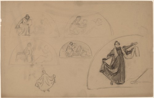 Studies for a Lunette, 1890/1897.