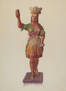 Cigar Store Pocahontas, 1935/1942.