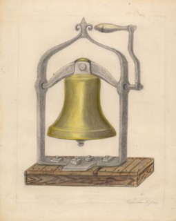 Portable Brass Hand Bell, c. 1936.