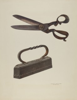 Tailor's Shears and Iron, c. 1939.