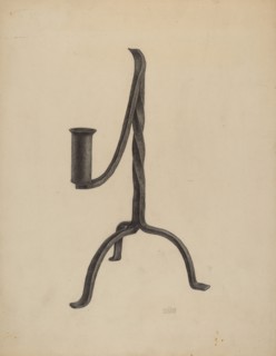 Three Legged Candlestick, c. 1938.