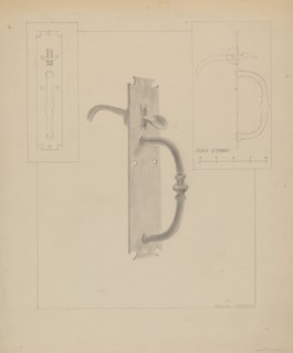 Wrought Iron Thumb Latch, c. 1936.