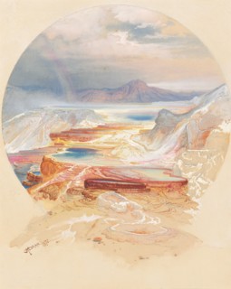 Minerva Terrace, Yellowstone, 1872.
