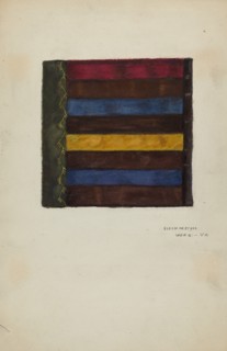 Silk Quilt - Roman Stripe, c. 1939.
