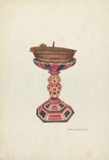 Baptismal Font and Stand, 1935/1942.