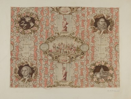 Historical Printed Textile, c. 1940.