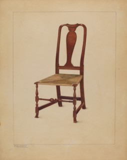 Side Chair (one of a pair), c. 1936.