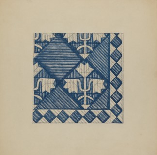 Quilt - Meadow Lily Variant, c. 1937.