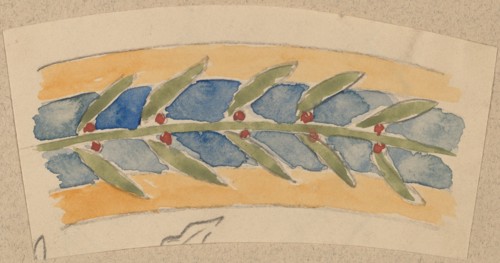 Study for a Border Design, 1890/1897.