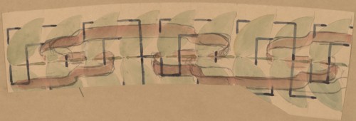 Study for a Border Design, 1890/1897.