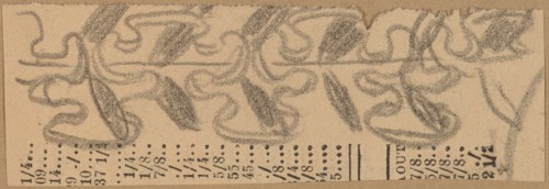 Study for a Border Design, 1890/1897.
