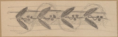 Study for a Border Design, 1890/1897.