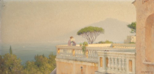 Terrace of the Hotel Cocumella, 1913.