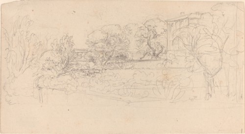 A Terraced Garden by a Villa, 1815/21.