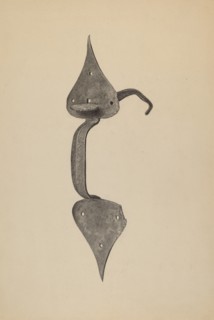 Door Handle with Thumb Press, c. 1938.