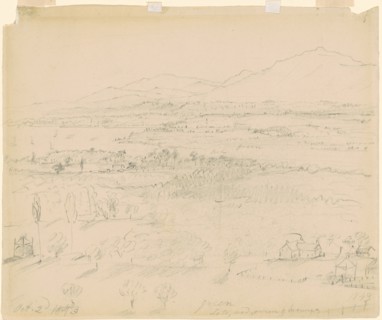 Valley with River and Mountains, 1843.