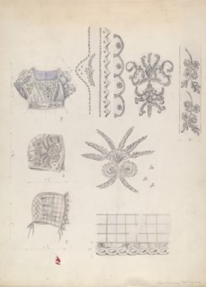 Infant's Dress Yoke and Mull Cup, 1936.