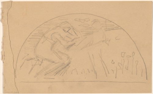 Study for a Lunette [recto], 1890/1897.