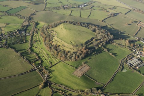 Cadbury Castle hillfort, Somerset, 2016.