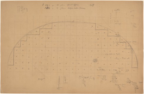 Diagram of a Lunette [verso], 1890/1897.