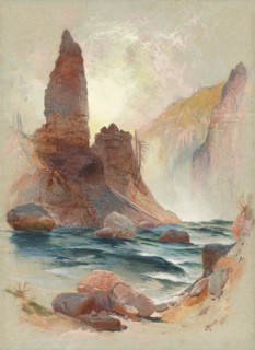 Tower at Tower Falls, Yellowstone, 1872.