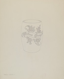 American "Bohemian" Glass Mug, 1935/1942.