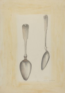 Bishop Hill: Large Silver Spoon, c. 1939.