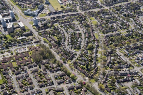 Housing in Wythenshawe, Manchester, 2021.